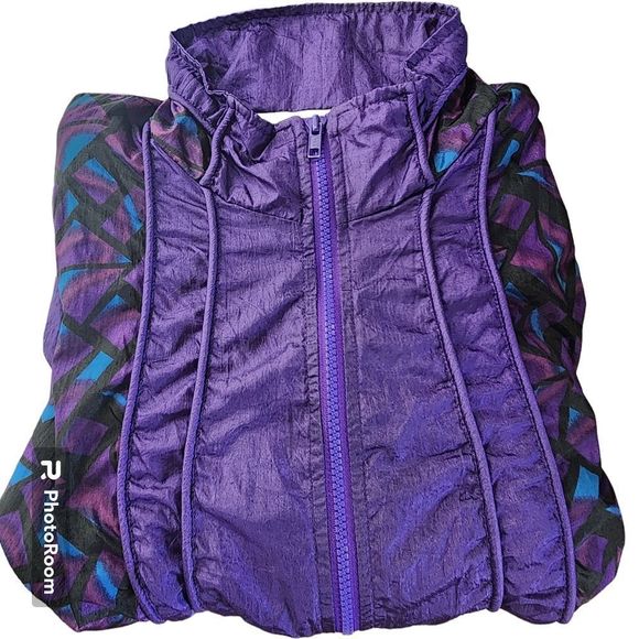 Vintage On Your‎ Mark Women's windbreaker Jacket Size small - Picture 6 of 7